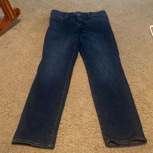 blue skinny jeans